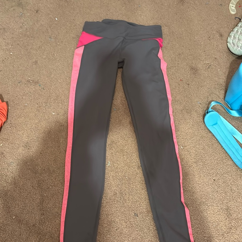 Fabletics Grey and Pink leggings
